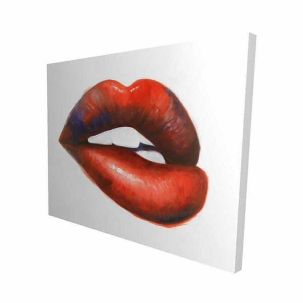 Begin Home Decor 16 x 20 in. Beautiful Red Mouth-Print on Canvas 2080-1620-MI64